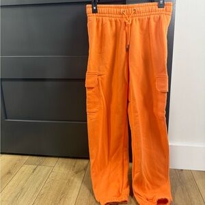 Under Armour Cargo Joggers Orange Women’s Small